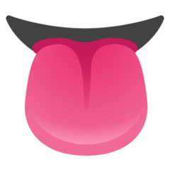 How Tongue emoji looks on Google.