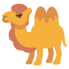 How Two-Hump Camel emoji looks on Google.