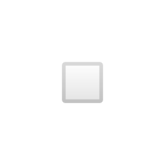 How White Small Square emoji looks on Google.