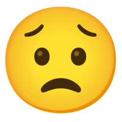 Worried Face Emoji 😟