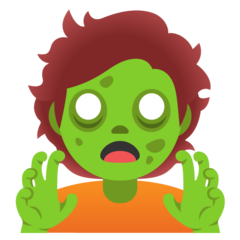 Hur Zombie emoji ser ut på Google.