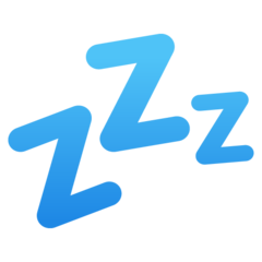 How Zzz emoji looks on Google.