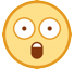 How Astonished Face emoji looks on Htc.