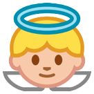 Bagaimana Baby Angel emoji terlihat di Htc.