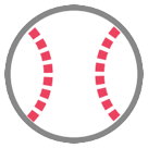 Hvordan Baseball emoji ser ud på Htc.