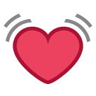 How Beating Heart emoji looks on Htc.