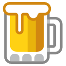 Bagaimana Beer Mug emoji terlihat di Htc.