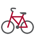 Bagaimana Bicycle emoji terlihat di Htc.