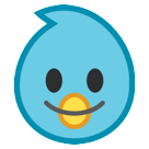 Hoe Vogel emoji eruit ziet op Htc.