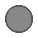 How Black Circle emoji looks on Htc.