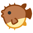 How Blowfish emoji looks on Htc.