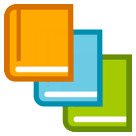 How Books emoji looks on Htc.