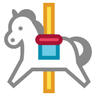 Bagaimana Carousel Horse emoji terlihat di Htc.