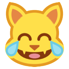 How Cat with Tears of Joy emoji looks on Htc.