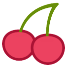 How Cherries emoji looks on Htc.