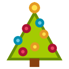 Hoe Kerstboom emoji eruit ziet op Htc.