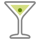 Hvordan Cocktailglas emoji ser ud på Htc.