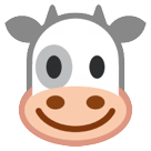 Bagaimana Cow Face emoji terlihat di Htc.