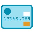 How Credit Card emoji looks on Htc.