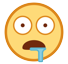 How Drooling Face emoji looks on Htc.