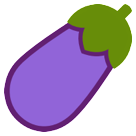 Hvordan Aubergine emoji ser ud på Htc.