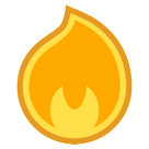 How Fire emoji looks on Htc.