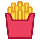 Hvordan Pomfritter emoji ser ud på Htc.