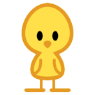 Bagaimana Front-Facing Baby Chick emoji terlihat di Htc.