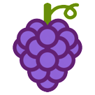 Bagaimana Grapes emoji terlihat di Htc.