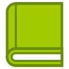 Cómo se ve el emoji Libro verde en Htc.