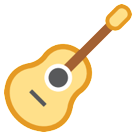 How Guitar emoji looks on Htc.