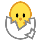 Bagaimana Hatching Chick emoji terlihat di Htc.