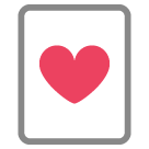 How Heart Suit emoji looks on Htc.