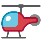 How Helicopter emoji looks on Htc.