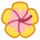 How Hibiscus emoji looks on Htc.