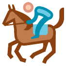 How Horse Racing emoji looks on Htc.