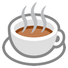 Bagaimana Hot Beverage emoji terlihat di Htc.