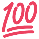 How Hundred Points emoji looks on Htc.