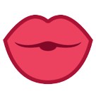 How Kiss emoji looks on Htc.