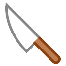 Bagaimana Kitchen Knife emoji terlihat di Htc.