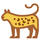 Hvordan Leopard emoji ser ud på Htc.