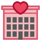 Bagaimana Love Hotel emoji terlihat di Htc.