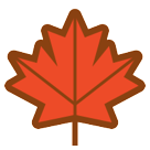 Bagaimana Maple Leaf emoji terlihat di Htc.