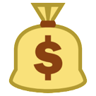 How Money Bag emoji looks on Htc.