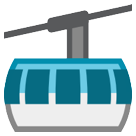 Bagaimana Mountain Cableway emoji terlihat di Htc.