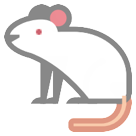 Bagaimana Tikus putih emoji terlihat di Htc.