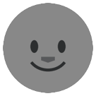 Bagaimana New Moon Face emoji terlihat di Htc.