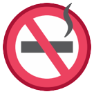 Bagaimana No Smoking emoji terlihat di Htc.