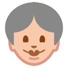 Bagaimana Old Woman emoji terlihat di Htc.