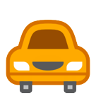 Bagaimana Oncoming Automobile emoji terlihat di Htc.